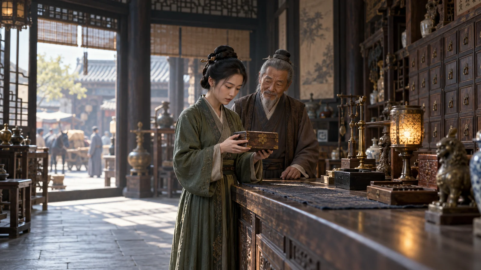 不收银子的典当行 · 黄豆短剧 黄豆短剧《不收银子的典当行》:一只赎不回的木匣,藏着掌柜迟了二十年的承诺