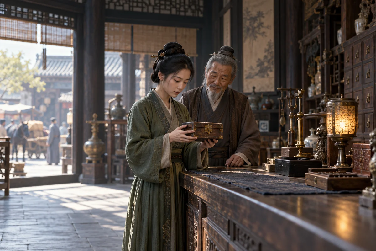 不收银子的典当行 · 黄豆短剧 黄豆短剧《不收银子的典当行》:一只赎不回的木匣,藏着掌柜迟了二十年的承诺